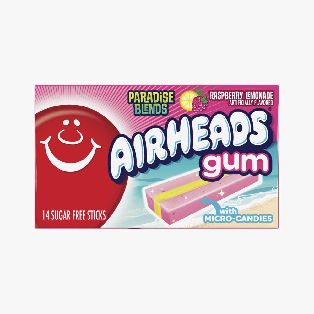 Airheads Sugar Free Bubble Gum Raspberry Lemonade