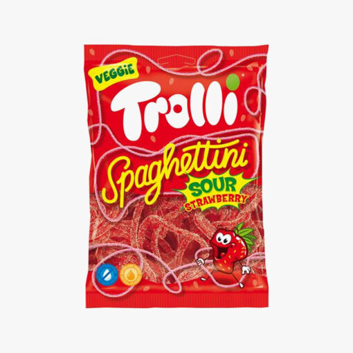 Trolli Spaghettini Strawberry Sour 100g