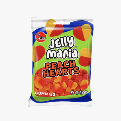 Jelly Mania Peach Hearts 100g